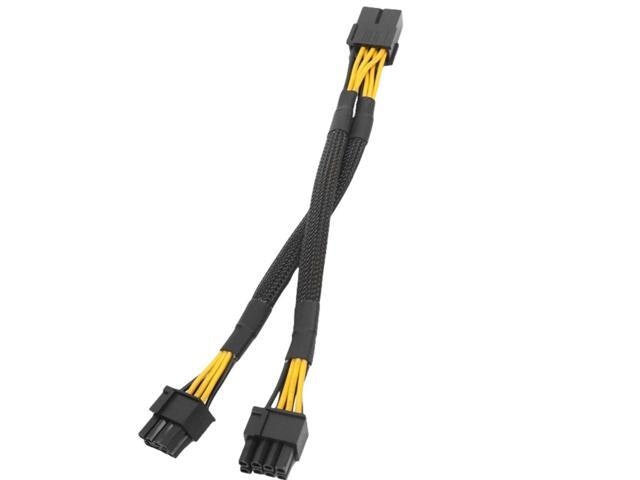 Dual 6-Pin Female to 8-Pin Male PCIe GPU Power Adapter Cable: $10.99 Dual 6-Pin Female to 8-Pin Male PCIe GPU Power Adapter Cable: $10.99
