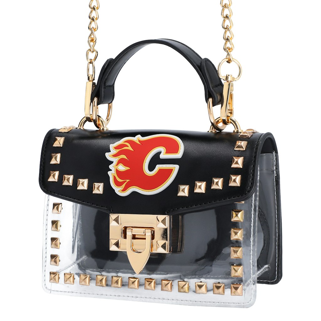 Cuce Calgary Flames Studded Clear Crossbody Purse: $59.99 Cuce Calgary Flames Studded Clear Crossbody Purse: $59.99