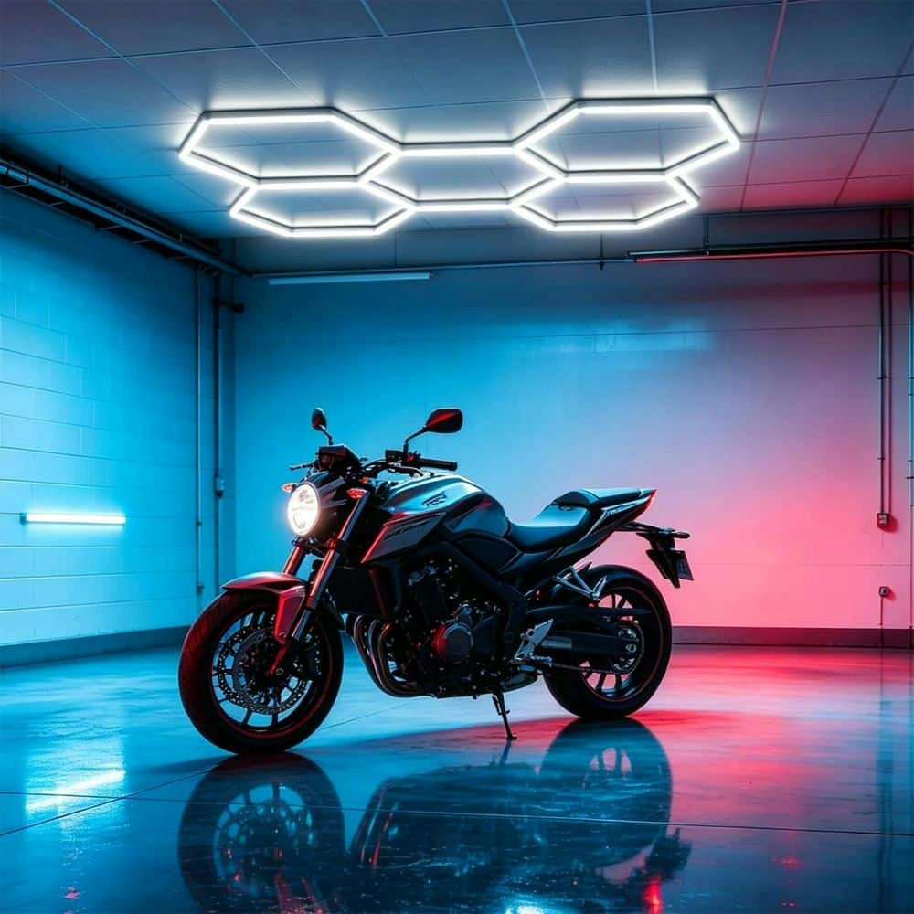 Hexagon 7.9-Foot 168-Watt LED Garage Shop Light: $52.16