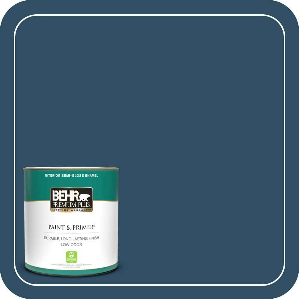Outer Space Semi-Gloss Interior Enamel Paint and Primer 1-Quart: $20.48 Outer Space Semi-Gloss Interior Enamel Paint and Primer 1-Quart: $20.48
