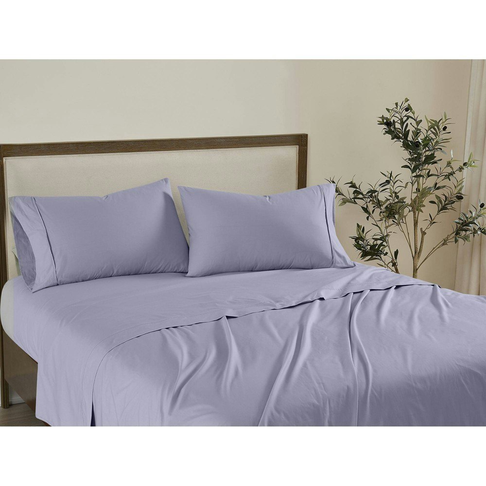 Brooklyn Loom Full Cotton Percale Sheet Set: $79.99