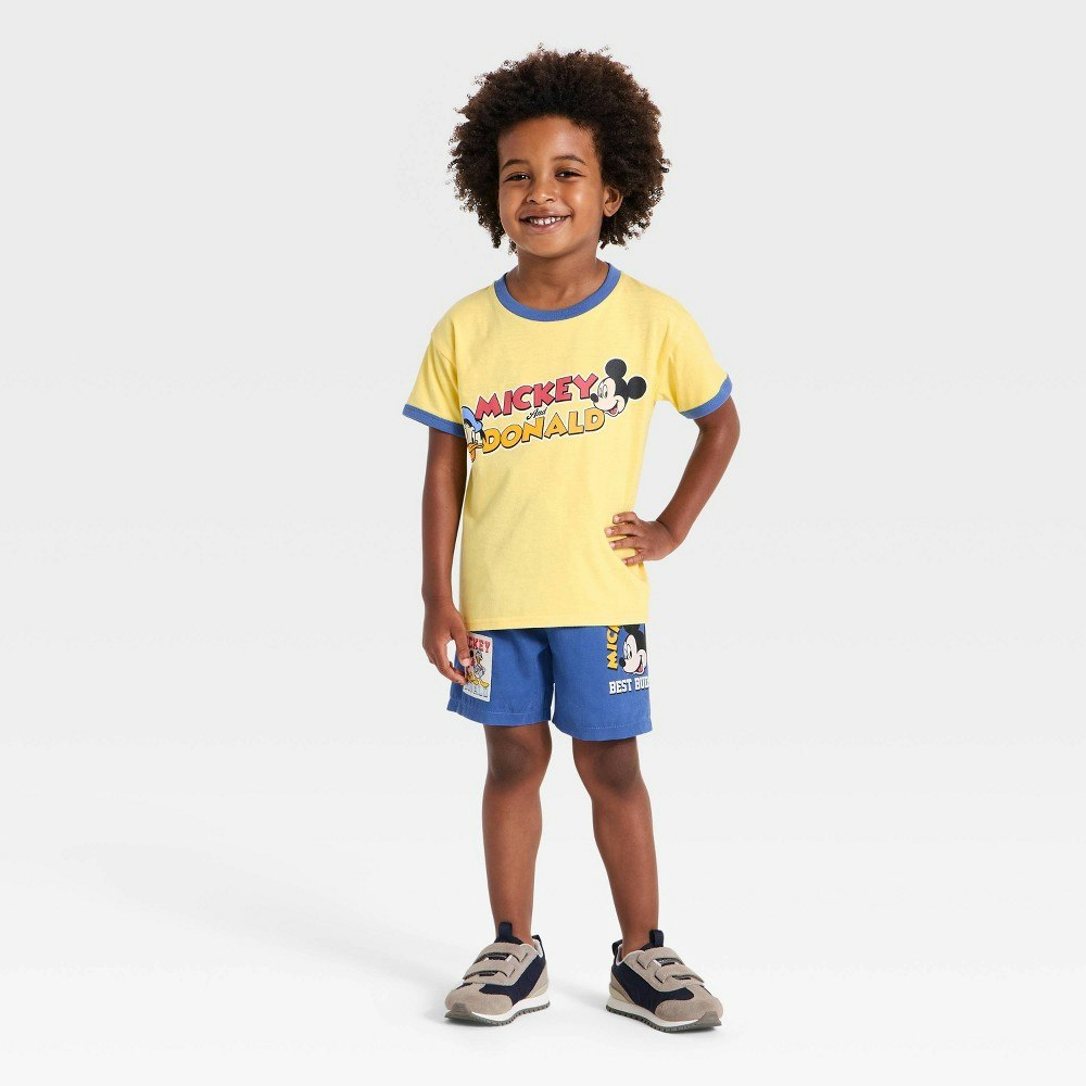 Toddler Boys' Disney Mickey Mouse T-Shirt and Shorts 2-Piece Set: $15 Toddler Boys' Disney Mickey Mouse T-Shirt and Shorts 2-Piece Set: $15