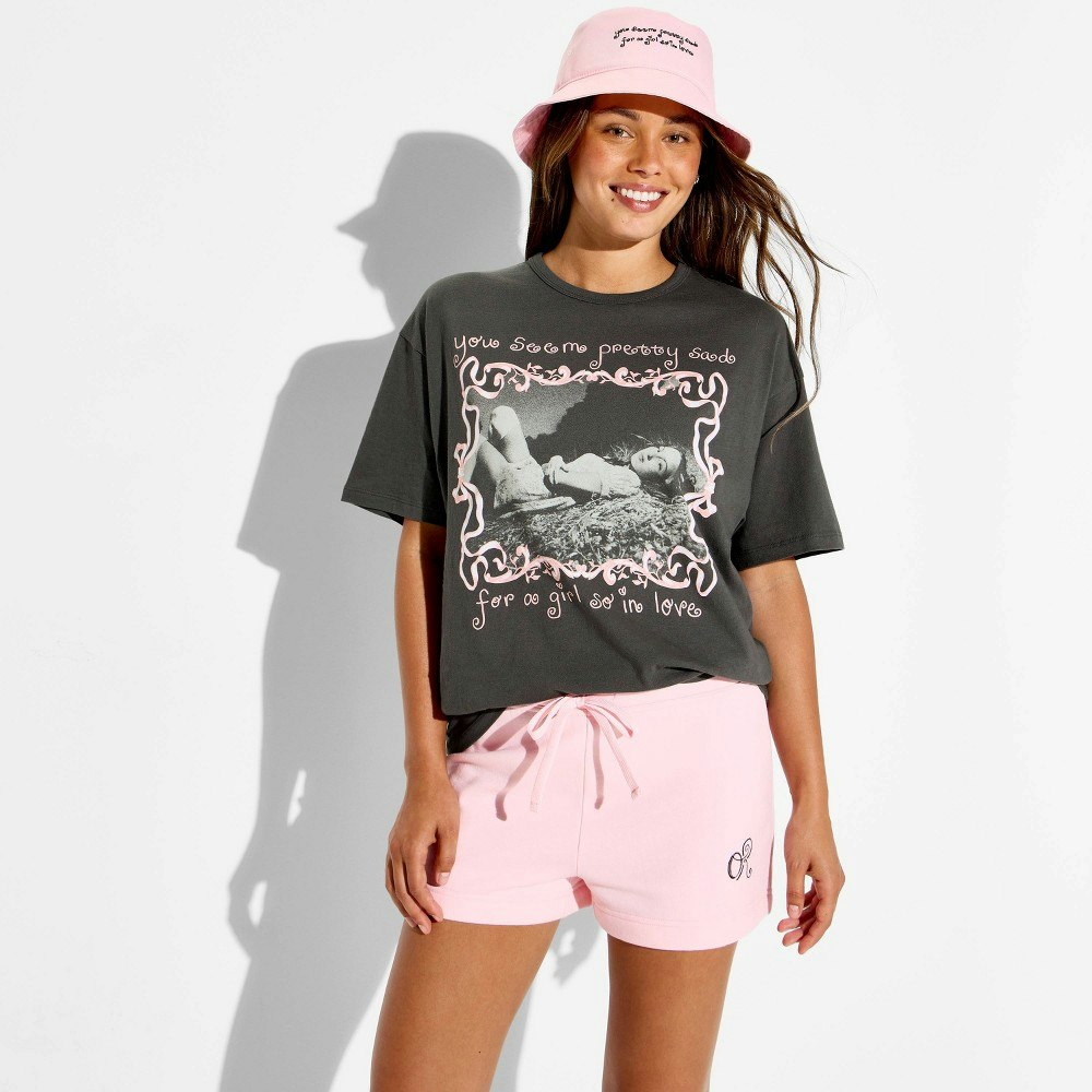 Women's Olivia Rodrigo Oversized Graphic T-Shirt: $20