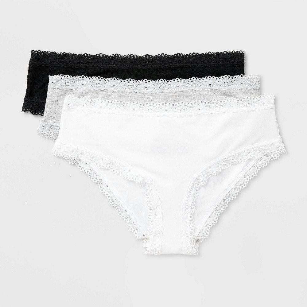 Auden Women's Cloud Knit Cheeky Underwear 3-Pack: $15 Auden Women's Cloud Knit Cheeky Underwear 3-Pack: $15