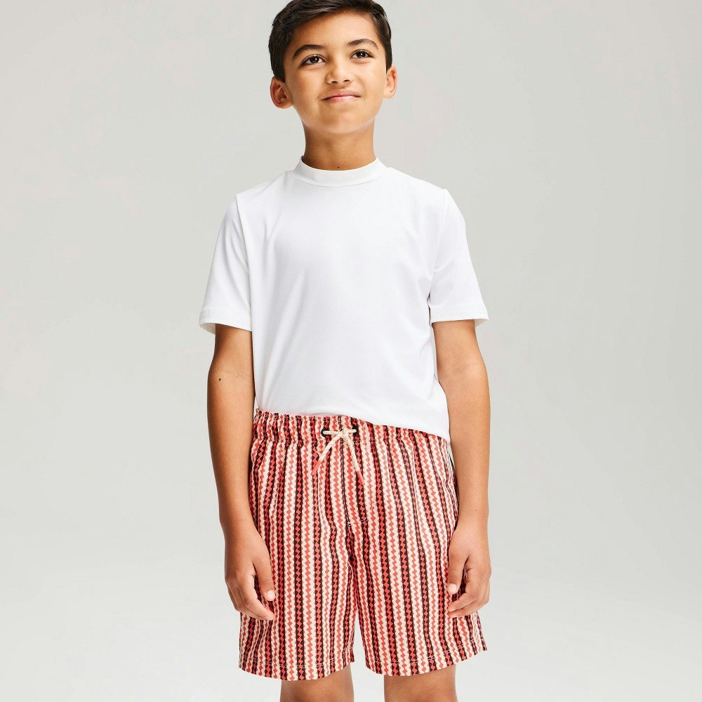 Cat & Jack Boys' Crinkle Stripes Swim Trunks: $15 Cat & Jack Boys' Crinkle Stripes Swim Trunks: $15