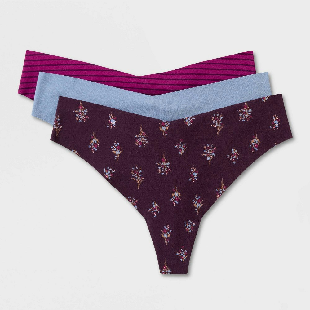 Auden Women's Invisible Edge Cotton Thong 3-Pack: $15 Auden Women's Invisible Edge Cotton Thong 3-Pack: $15