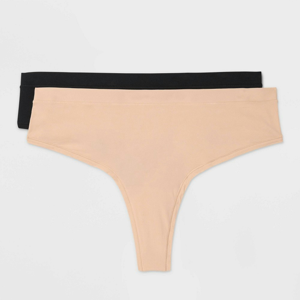 Auden Women's Luxe Stretch Thong Underwear 2-Pack: $15 Auden Women's Luxe Stretch Thong Underwear 2-Pack: $15