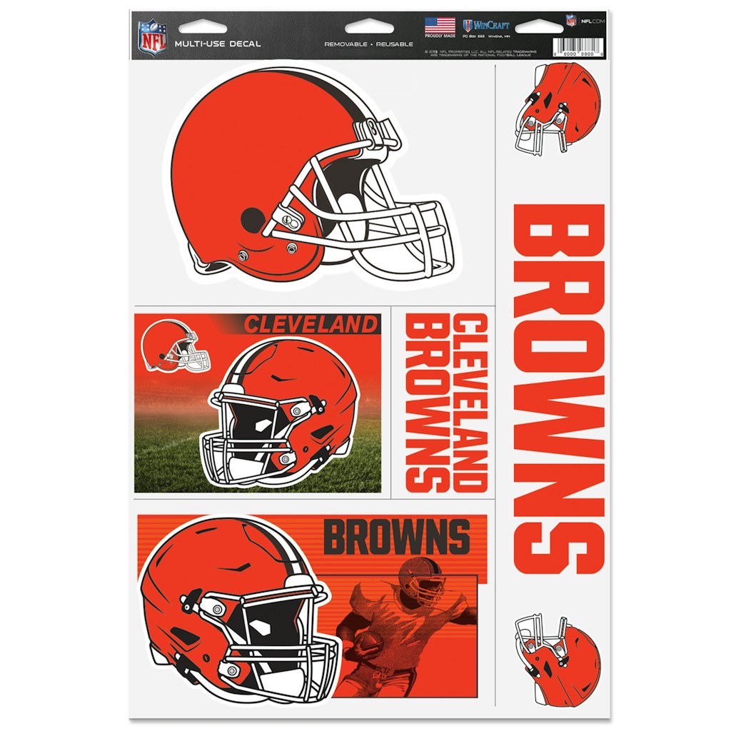 WinCraft Cleveland Browns 11" x 17" Multi-Use Decal Sheet: $13.99 WinCraft Cleveland Browns 11" x 17" Multi-Use Decal Sheet: $13.99