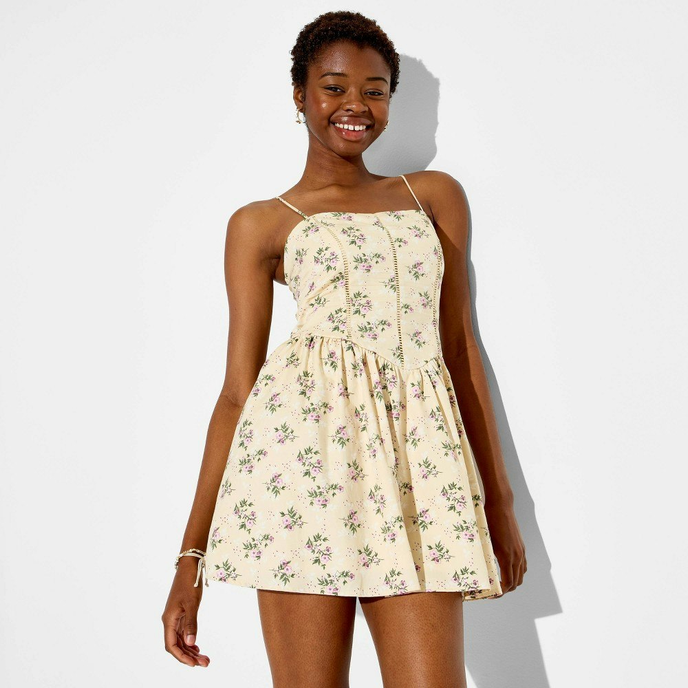Wild Fable Women's Fit and Flare Floral Mini Dress: $35