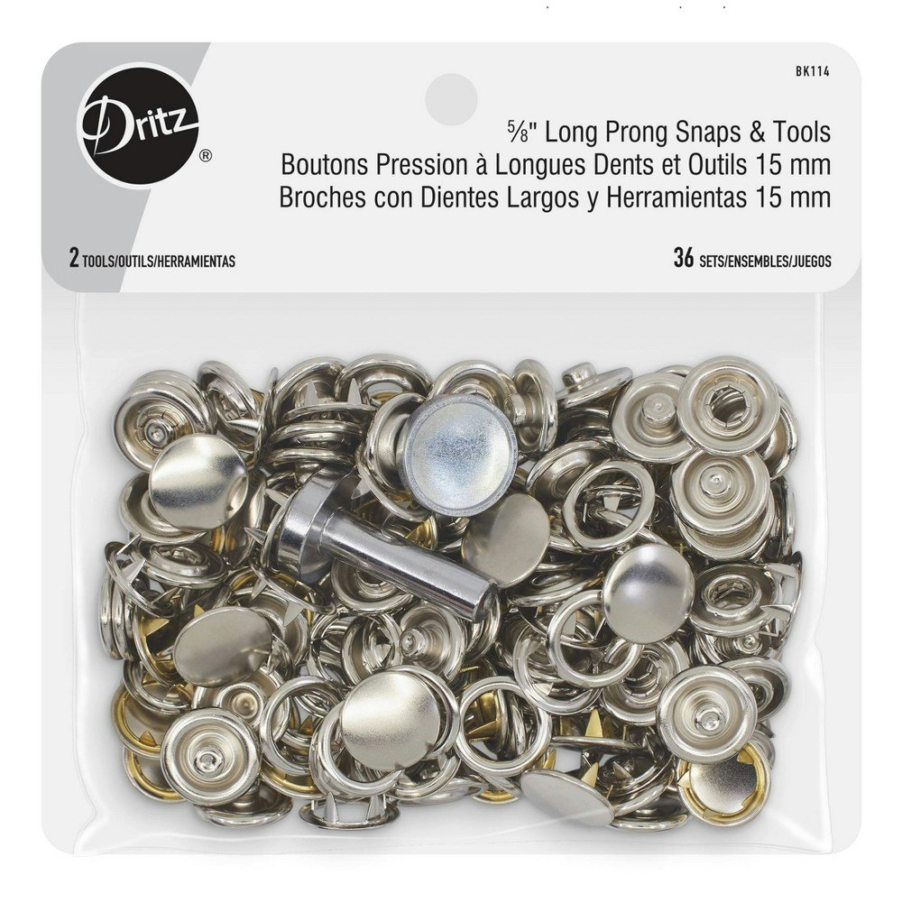 Dritz Long Prong Snaps and Tools 36-Count: $31.99