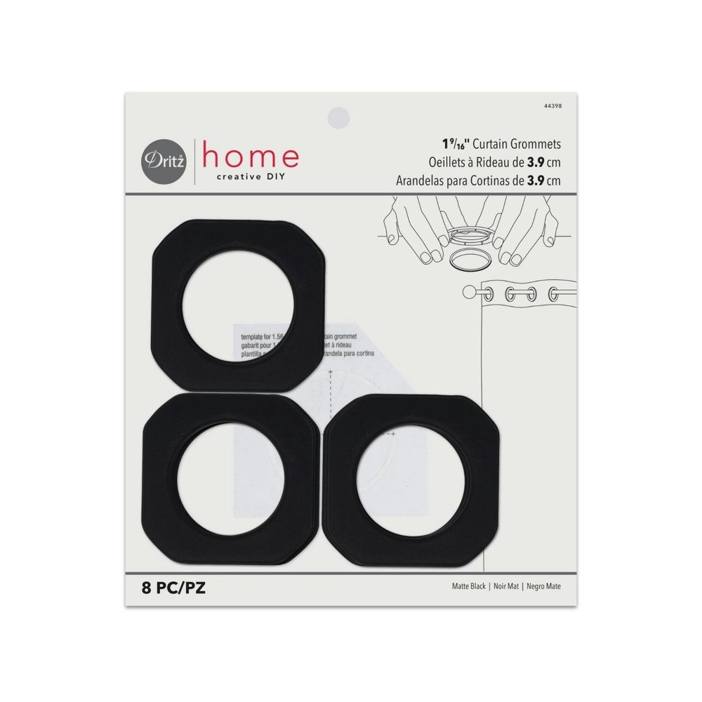 Dritz 1-9/16" Square Curtain Grommets 8-Pack: $17.19