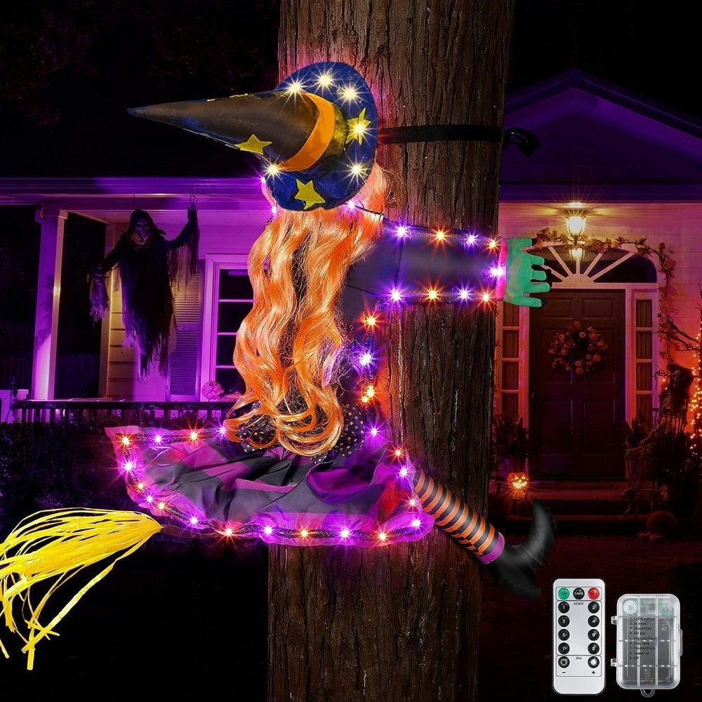 Dakimoe 44"x33" Crashed Witch Halloween Decoration: $17.99 Dakimoe 44"x33" Crashed Witch Halloween Decoration: $17.99