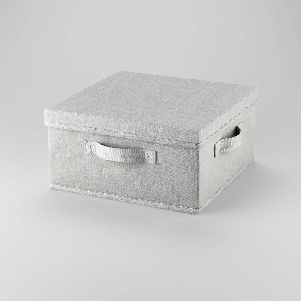 Brightroom 13\"x13\"x6\" Fabric Bin with Lid: $10