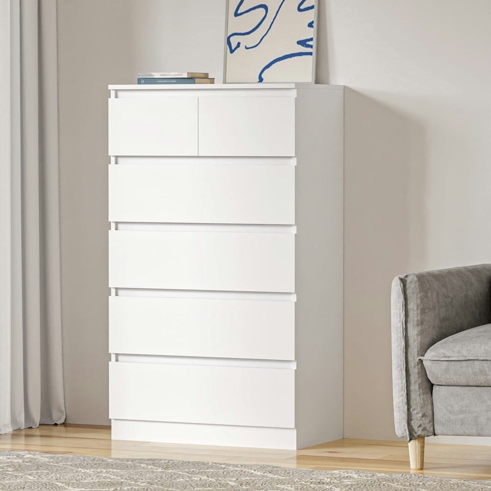Hommpa 6-Drawer Modern Wooden Dresser: $149.96