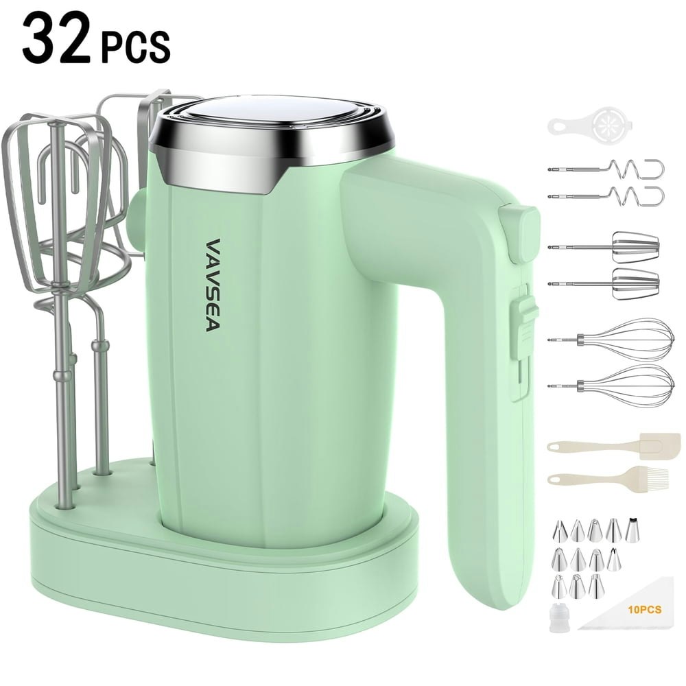 Vavsea 500W Electric Hand Mixer with 32 Attachments: $24.98 Vavsea 500W Electric Hand Mixer with 32 Attachments: $24.98