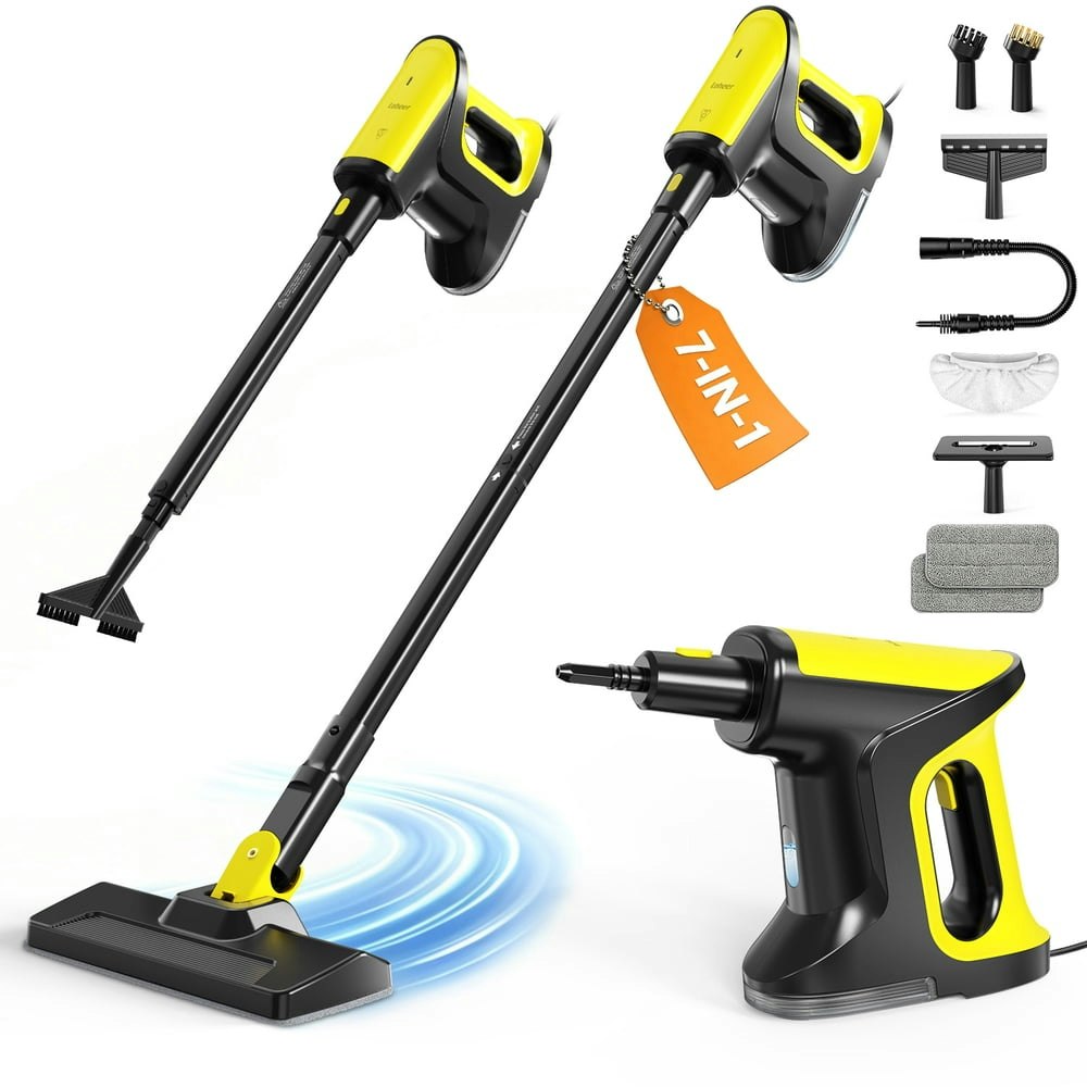 Loheer Multi-Functional Steam Mop with Detachable Handheld Steamer: $63.99