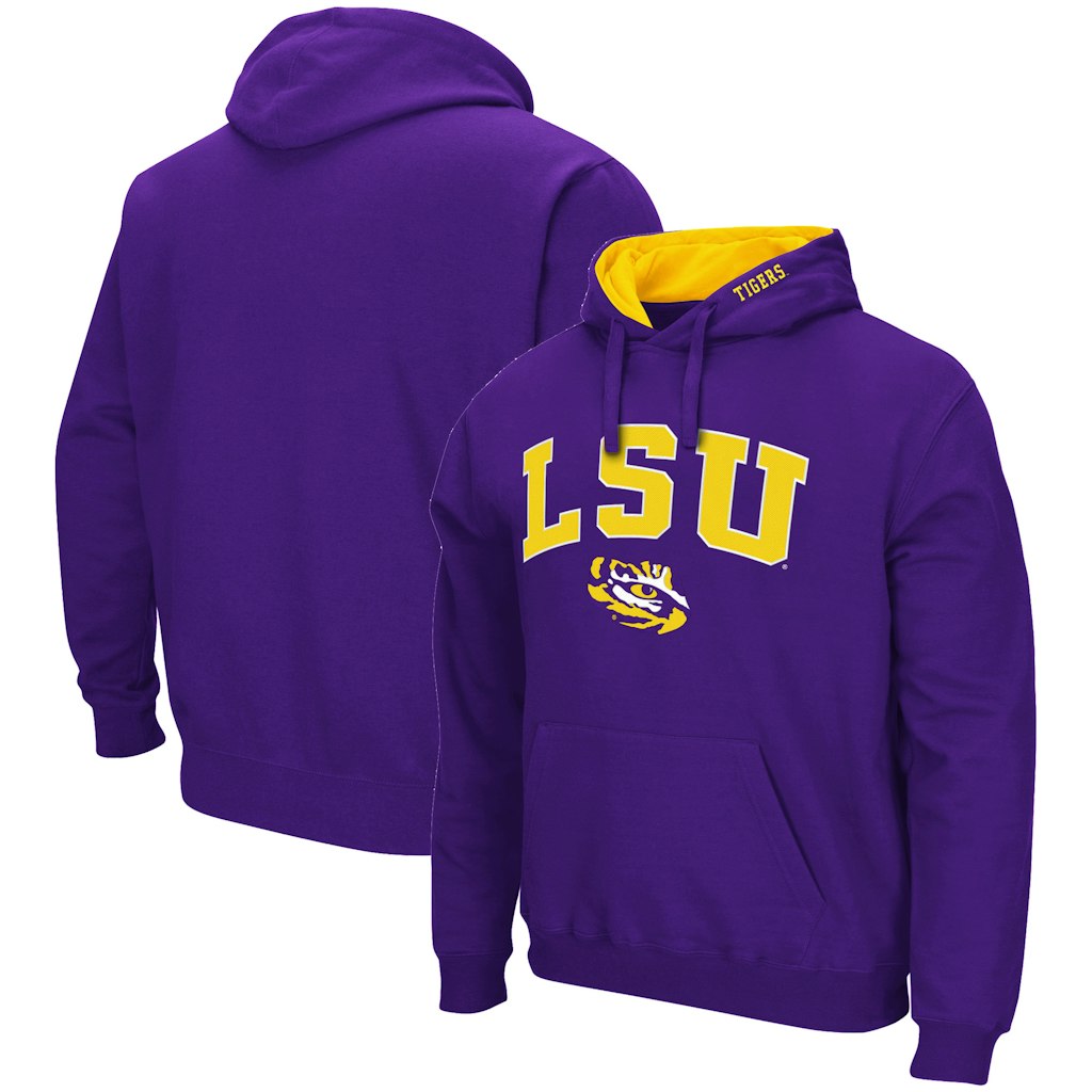 Colosseum LSU Tigers Arch & Logo Pullover Hoodie: $49.99 Colosseum LSU Tigers Arch & Logo Pullover Hoodie: $49.99