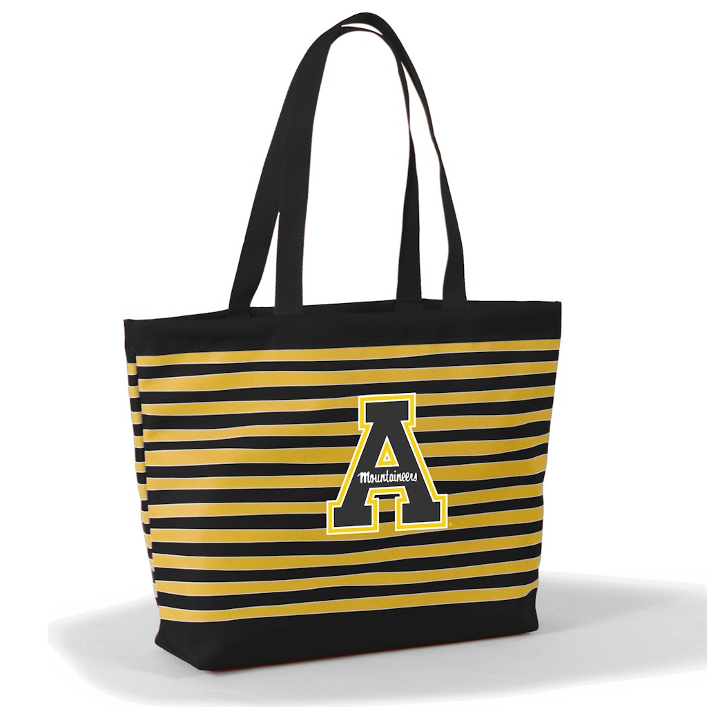 Appalachian State Mountaineers Wavy Striped Tatum Tote Bag: $34.99 Appalachian State Mountaineers Wavy Striped Tatum Tote Bag: $34.99