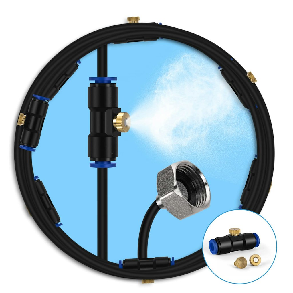 40-Foot Misting Cooling System: $9.99
