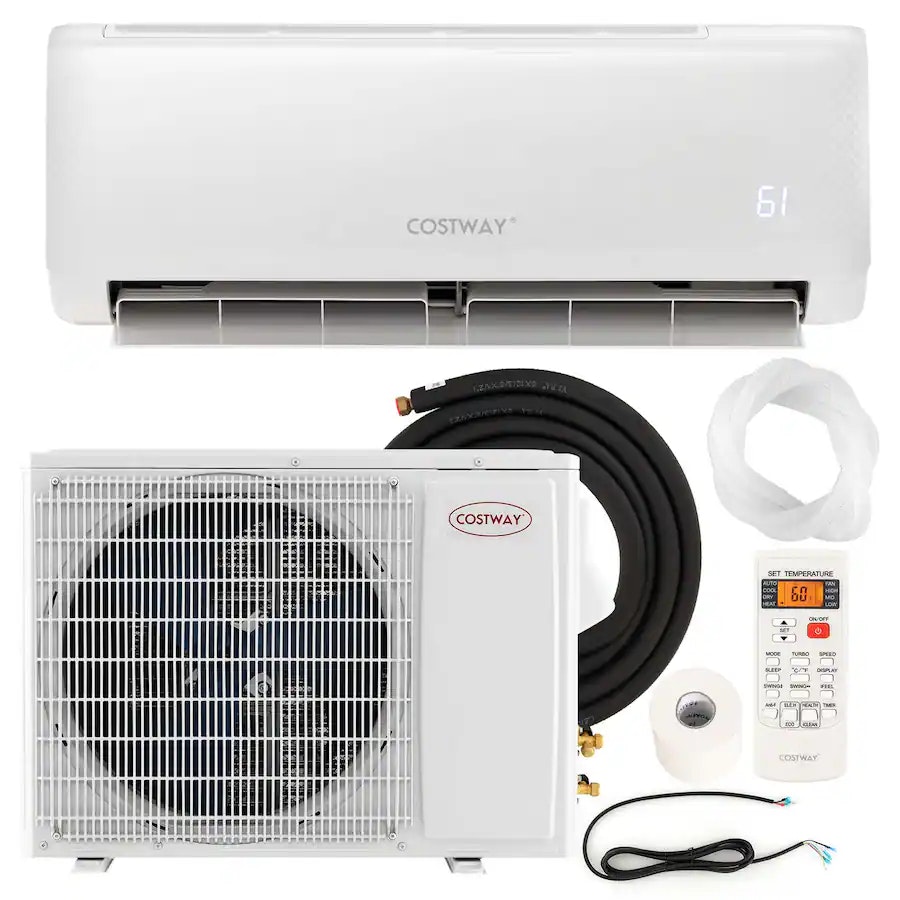 Costway 12,000-BTU Mini Split Air Conditioner w/ Heat Pump & Remote Control: $470
