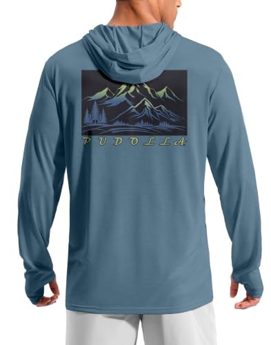 Pudolla Men's UPF 50+ Lightweight Sun Protection Hoodie: $12.99