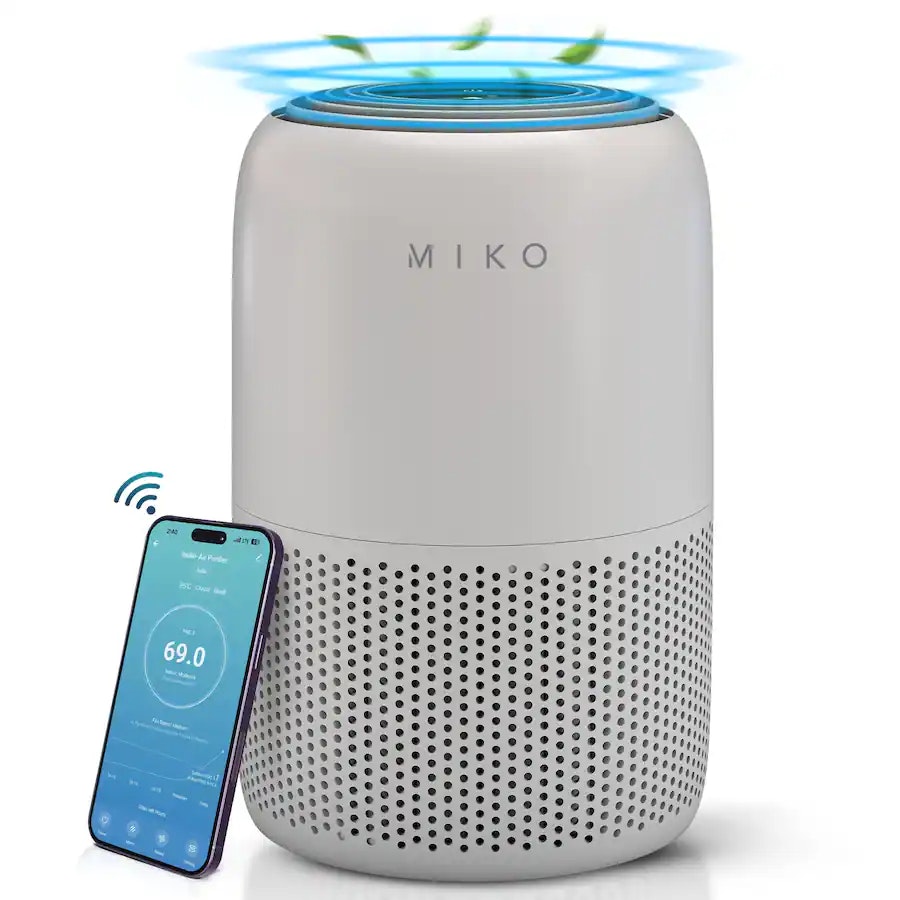 Miko Smart App-Controlled H13 True HEPA 770-Sq. Ft. Air Purifier: $80
