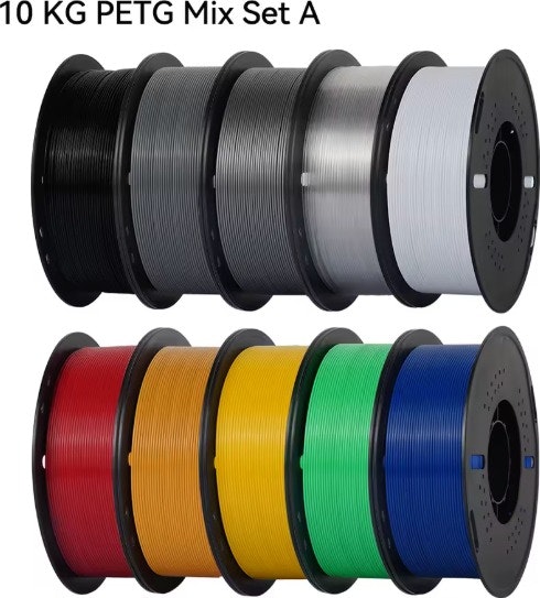 Kingroon PETG 1.75mm 3D Printer Filament 10-Pack: $60