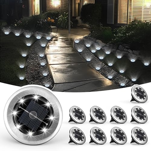 Solpex Mini Solar Ground Lights 10-Pack: $9.10
