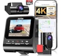 JZONES Front & Rear 4K Dash Cam w/ 64GB Card for $40 + free shipping w/ Prime
