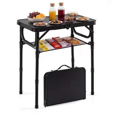 Gymax 2 FT Small Folding Camping Table: $35