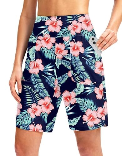 Viodia Women's 9" Board Shorts w/ Pockets: $12.99