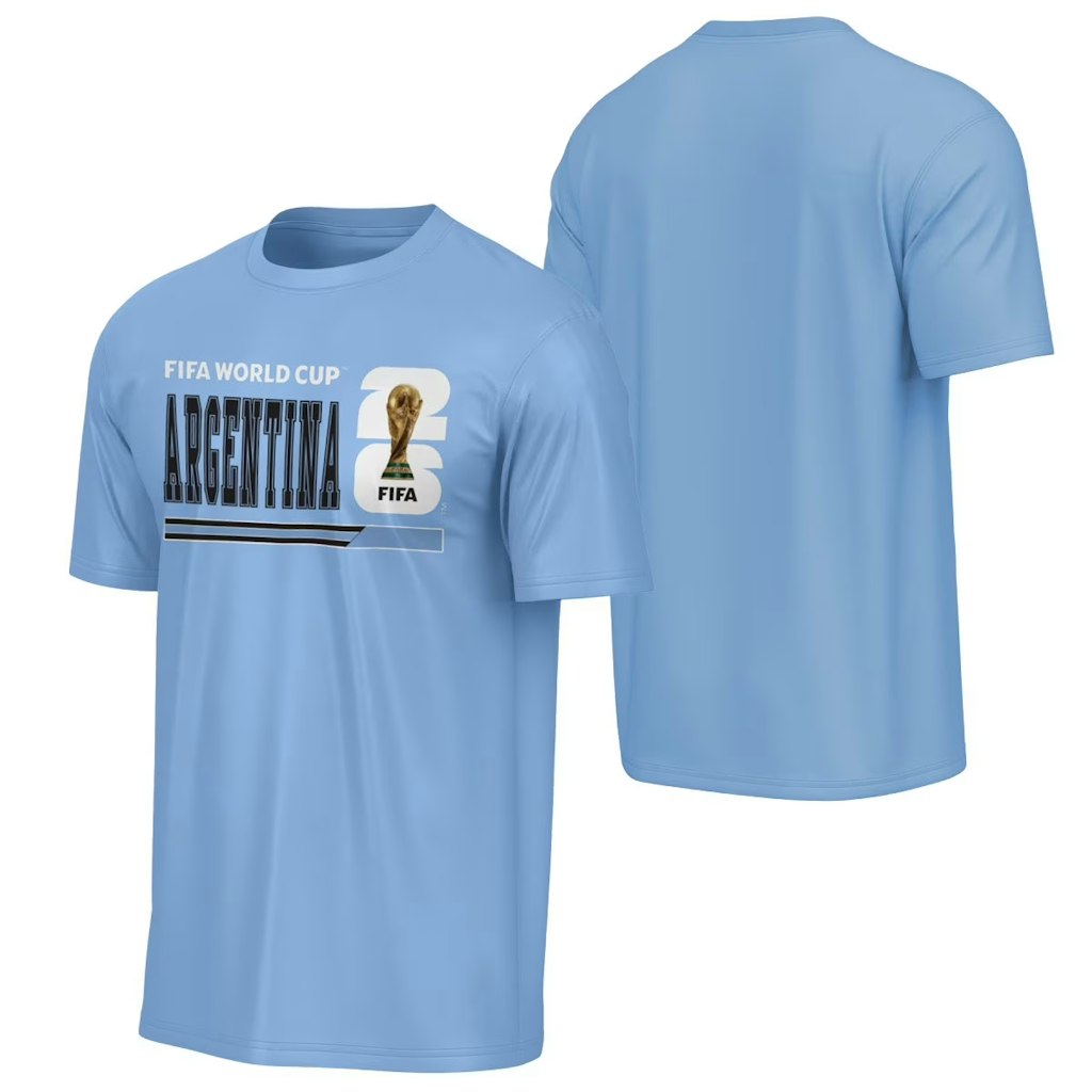 FIFA World Cup 2026 Men's Argentina Country Soccer T-Shirt: $13