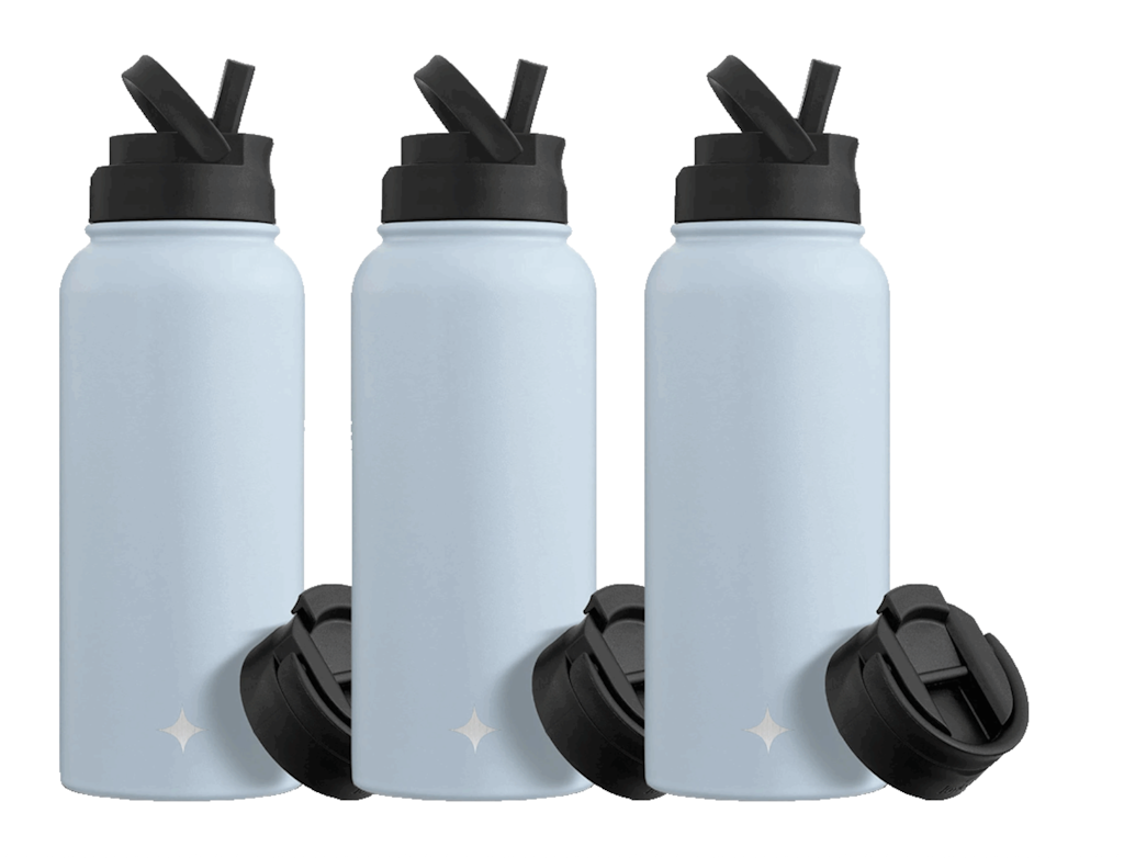 JoyJolt 32-oz. Triple-Insulated Water Bottle 3-Pack:  $24
