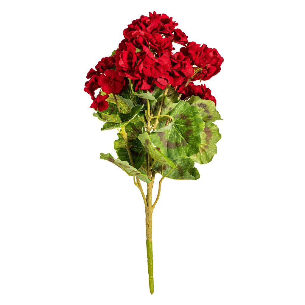 The Holiday Aisle Kimberlee 18" Artificial Geranium Bush 4-Count: $28