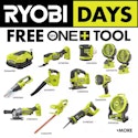 Ryobi Days Tool Deals at Home Depot: Up to 57% off + Free Tools + free shipping