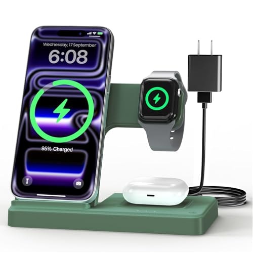 Getpals Wireless Charging Station for Apple Devices: $11.98