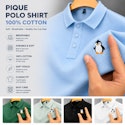 Embroidered Cotton Pique Polo Shirt for 2 for $11 + $18 shipping
