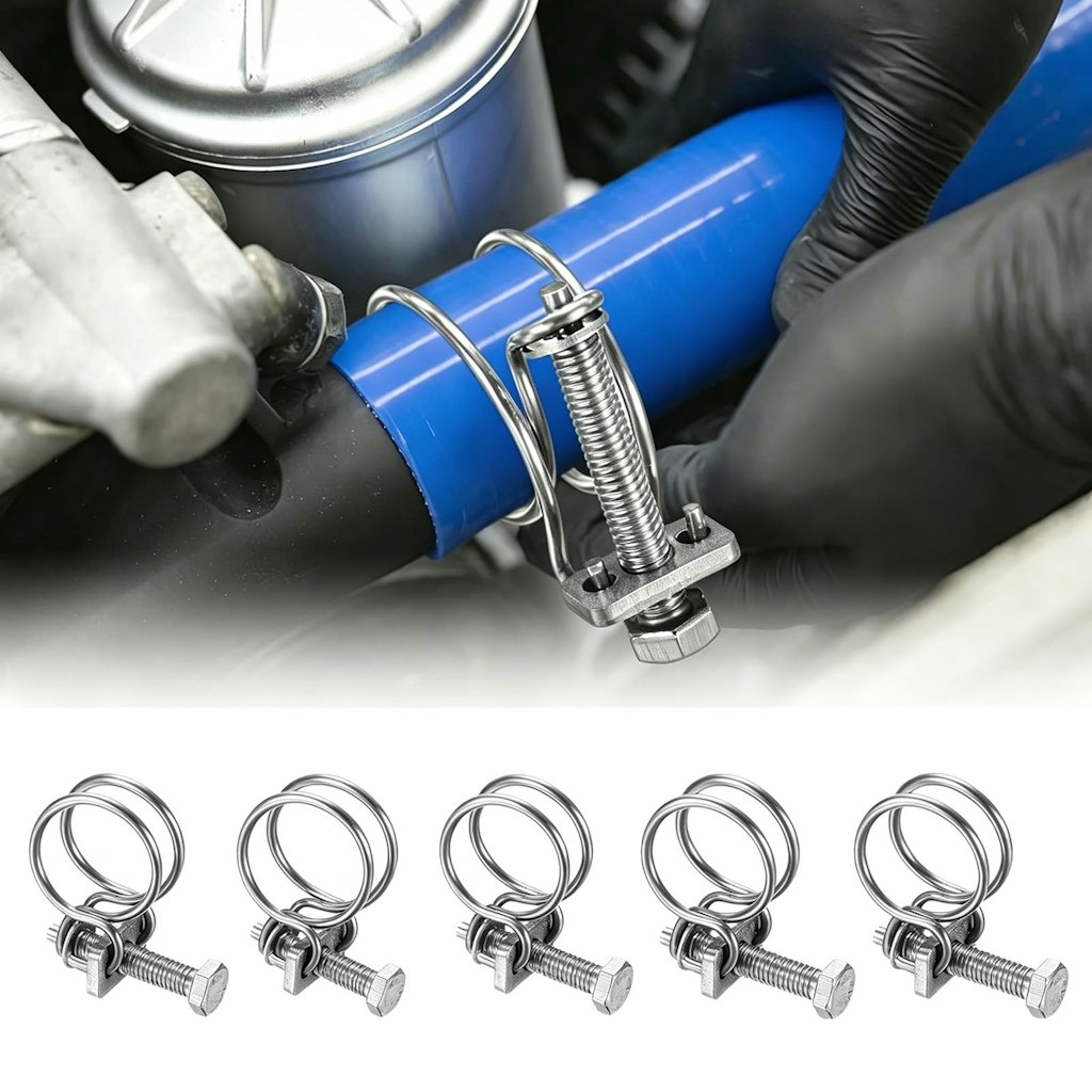 Double Wire Hose Clamp 5-Pack: $1.71