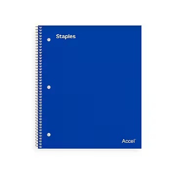 Staples 1-Subject College Ruled Notebook: 35 cents