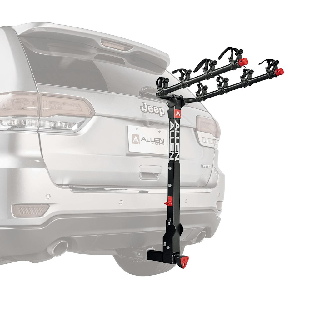 Allen Sports Deluxe+ Locking Quick Release 4-Bike Hitch Carrier: $144