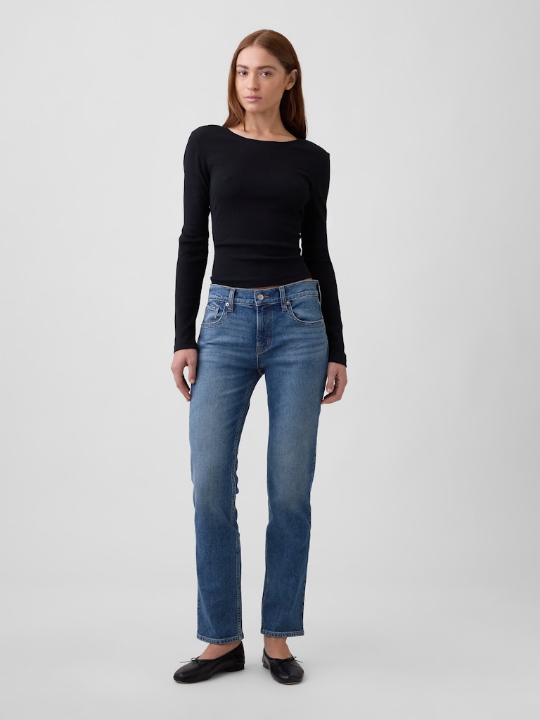 Mid Rise '90s Slim Straight Jeans: $47.99 Mid Rise '90s Slim Straight Jeans: $47.99