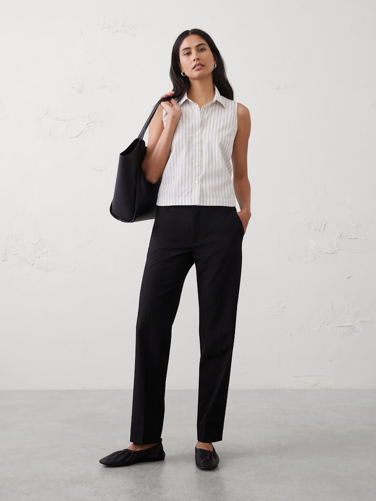 Mid-Rise Sculpted Stretch Pants: $50 Mid-Rise Sculpted Stretch Pants: $50