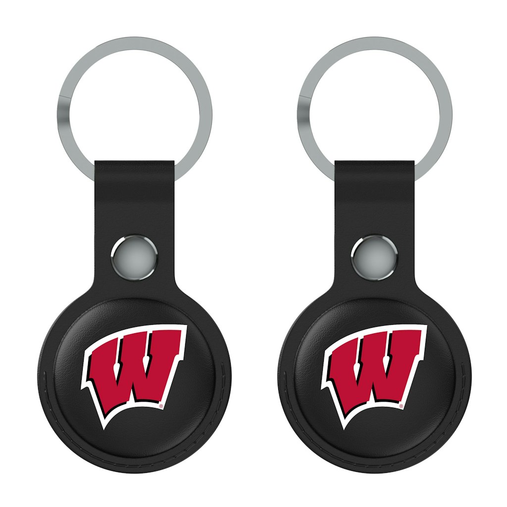 Keyscaper Wisconsin Badgers Leatherette AirTag Holder 2-Pack: $34.99 Keyscaper Wisconsin Badgers Leatherette AirTag Holder 2-Pack: $34.99