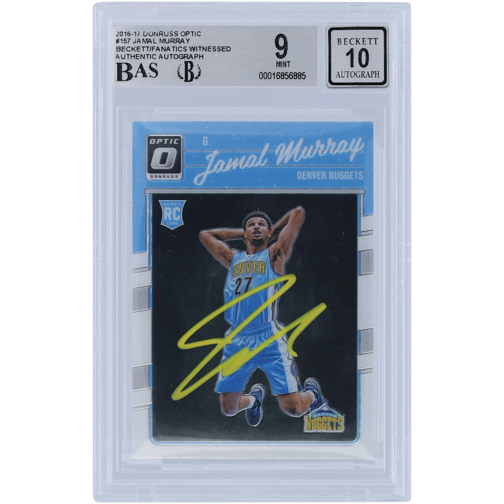 Jamal Murray 2016-17 Panini Donruss Optic Rated Rookie Autographed Card #157: $299.99 Jamal Murray 2016-17 Panini Donruss Optic Rated Rookie Autographed Card #157: $299.99