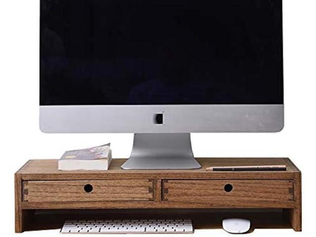 Kirigen Wood Monitor Stand with 2 Drawers: $115.33 Kirigen Wood Monitor Stand with 2 Drawers: $115.33