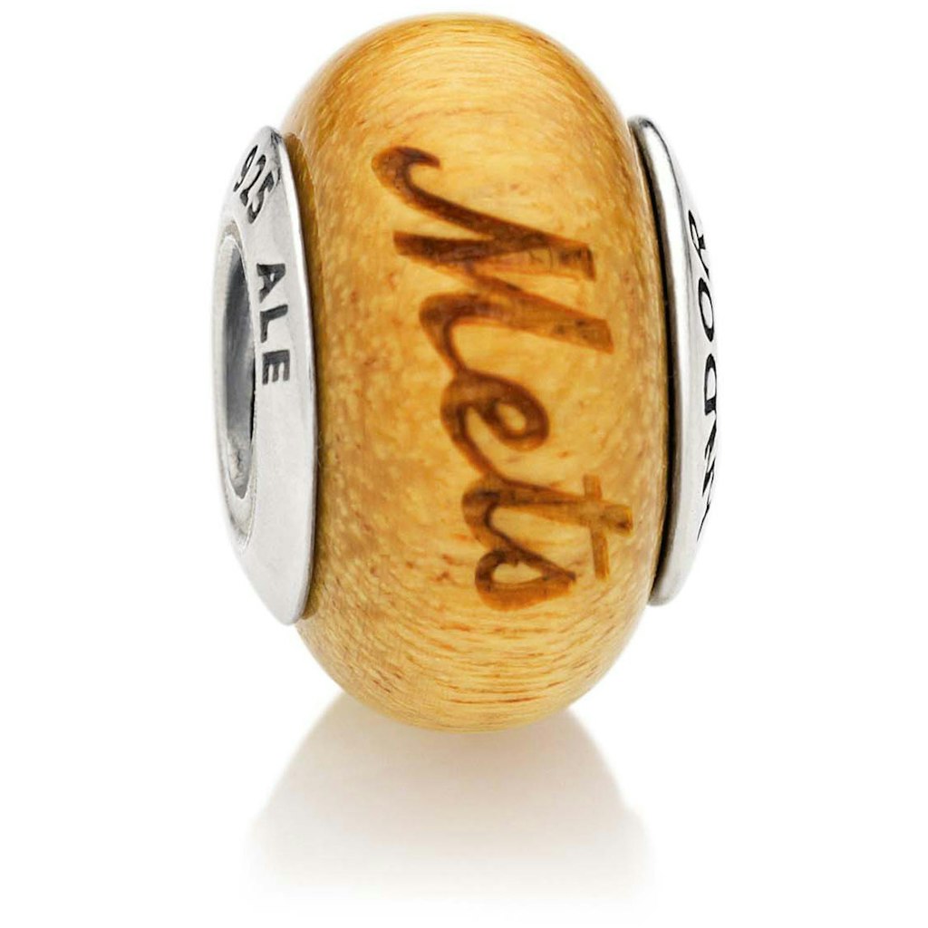Pandora New York Mets Wood Charm: $64.99 Pandora New York Mets Wood Charm: $64.99