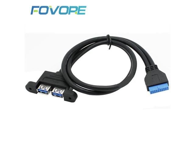 USB 3.0 20-Pin Header to Dual USB-A Port Cable: $29.50 USB 3.0 20-Pin Header to Dual USB-A Port Cable: $29.50