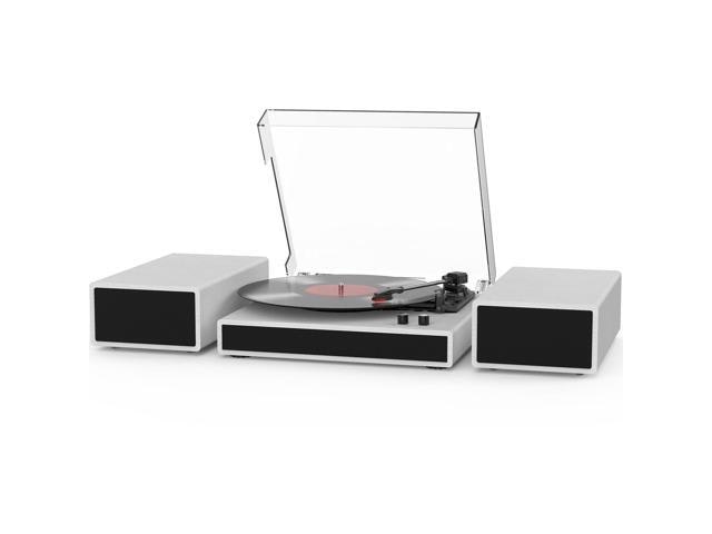 Belt-Driven 3-Speed Bluetooth Vinyl Record Player with Speakers: $149.99 Belt-Driven 3-Speed Bluetooth Vinyl Record Player with Speakers: $149.99