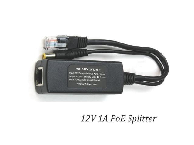 12V 1A Gigabit PoE Splitter: $40.39 12V 1A Gigabit PoE Splitter: $40.39