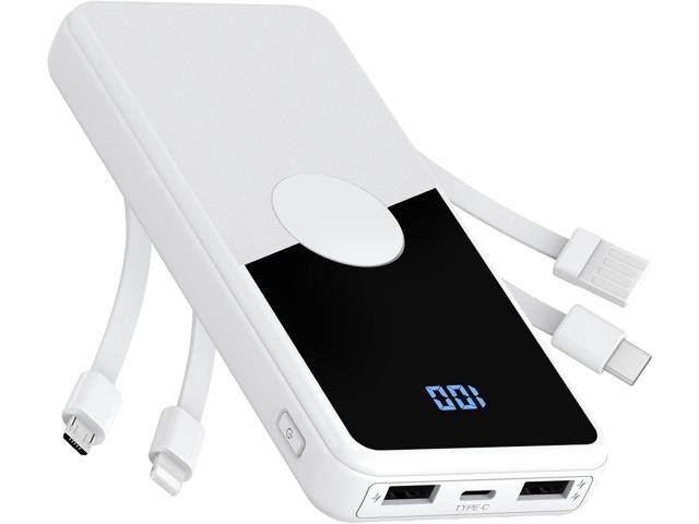 10,000mAh Portable Charger with Built-in Cables: $35.89 10,000mAh Portable Charger with Built-in Cables: $35.89